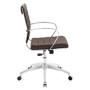 ModwayModway Jive Mid Back Office Chair EEI-4136 EEI-4136-BRN- BetterPatio.com