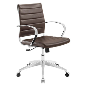 ModwayModway Jive Mid Back Office Chair EEI-4136 EEI-4136-BRN- BetterPatio.com