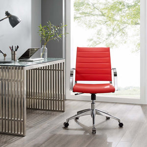 ModwayModway Jive Mid Back Office Chair EEI-4136 EEI-4136-RED- BetterPatio.com