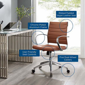 ModwayModway Jive Mid Back Office Chair EEI-4136 EEI-4136-TER- BetterPatio.com