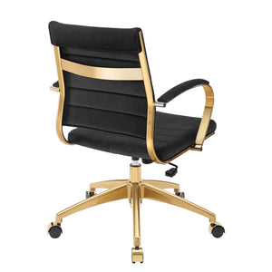 ModwayModway Jive Mid Back Performance Velvet Office Chair EEI-4281 EEI-4281-BLK- BetterPatio.com