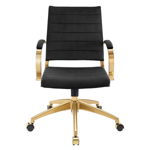 ModwayModway Jive Mid Back Performance Velvet Office Chair EEI-4281 EEI-4281-BLK- BetterPatio.com