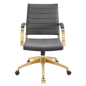 ModwayModway Jive Mid Back Performance Velvet Office Chair EEI-4281 EEI-4281-GRY- BetterPatio.com