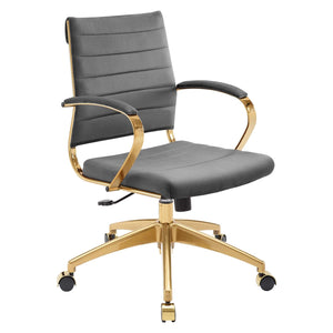 ModwayModway Jive Mid Back Performance Velvet Office Chair EEI-4281 EEI-4281-GRY- BetterPatio.com