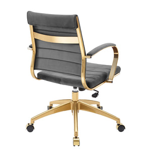 ModwayModway Jive Mid Back Performance Velvet Office Chair EEI-4281 EEI-4281-GRY- BetterPatio.com