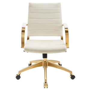 ModwayModway Jive Mid Back Performance Velvet Office Chair EEI-4281 EEI-4281-IVO- BetterPatio.com