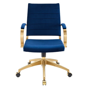 ModwayModway Jive Mid Back Performance Velvet Office Chair EEI-4281 EEI-4281-NAV- BetterPatio.com