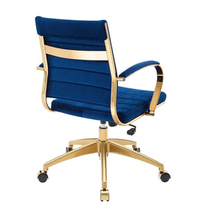 ModwayModway Jive Mid Back Performance Velvet Office Chair EEI-4281 EEI-4281-NAV- BetterPatio.com