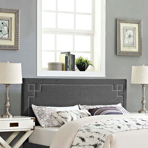 ModwayModway Josie Full Upholstered Fabric Headboard MOD-5400 MOD-5400-GRY- BetterPatio.com