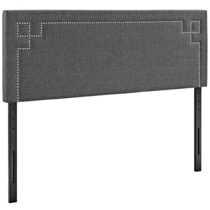 ModwayModway Josie Full Upholstered Fabric Headboard MOD-5400 MOD-5400-GRY- BetterPatio.com