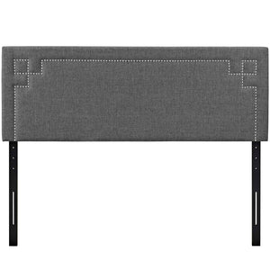 ModwayModway Josie Full Upholstered Fabric Headboard MOD-5400 MOD-5400-GRY- BetterPatio.com