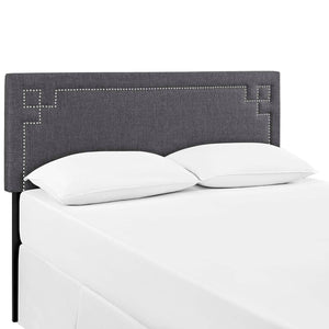 ModwayModway Josie Full Upholstered Fabric Headboard MOD-5400 MOD-5400-GRY- BetterPatio.com