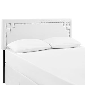 ModwayModway Josie Full Upholstered Vinyl Headboard MOD-5399 MOD-5399-WHI- BetterPatio.com