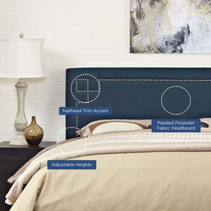 ModwayModway Josie King Upholstered Fabric Headboard MOD-5404 MOD-5404-AZU- BetterPatio.com