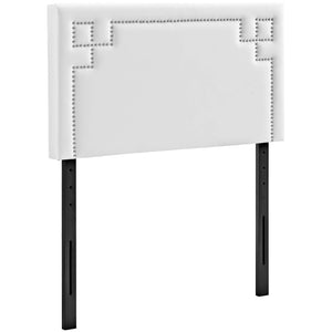 ModwayModway Josie Twin Upholstered Vinyl Headboard MOD-5397 MOD-5397-WHI- BetterPatio.com