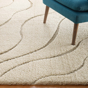ModwayModway Jubilant Abound Abstract Swirl 5x8 Shag Area Rug R-1150-58 R-1150A-58- BetterPatio.com