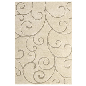 ModwayModway Jubilant Burgeon Scrolling Vine 5x8 Shag Area Rug R-1151-58 R-1151A-58- BetterPatio.com