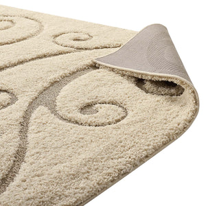 ModwayModway Jubilant Sprout Scrolling Vine 5x8 Shag Area Rug R-1148-58 R-1148A-58- BetterPatio.com