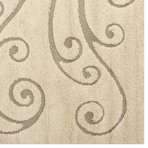 ModwayModway Jubilant Sprout Scrolling Vine 5x8 Shag Area Rug R-1148-58 R-1148A-58- BetterPatio.com