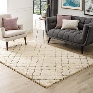 ModwayModway Jubilant Verona Abstract Geometric 8x10 Shag Area Rug R-1149-810 R-1149A-810- BetterPatio.com