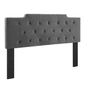 ModwayModway Juliet Tufted Full/Queen Performance Velvet Headboard MOD-6185 MOD-6185-CHA- BetterPatio.com