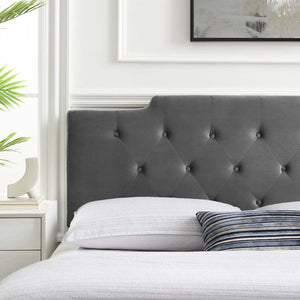 ModwayModway Juliet Tufted Full/Queen Performance Velvet Headboard MOD-6185 MOD-6185-CHA- BetterPatio.com