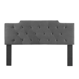 ModwayModway Juliet Tufted King/California King Performance Velvet Headboard MOD-6186 MOD-6186-CHA- BetterPatio.com