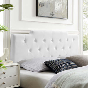 ModwayModway Juliet Tufted King/California King Performance Velvet Headboard MOD-6186 MOD-6186-WHI- BetterPatio.com