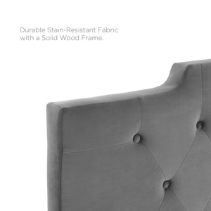 ModwayModway Juliet Tufted Twin Performance Velvet Headboard MOD-6184 MOD-6184-CHA- BetterPatio.com