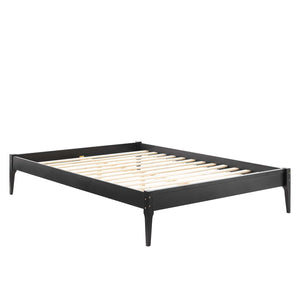 ModwayModway June Full Wood Platform Bed Frame MOD-6245 MOD-6245-BLK- BetterPatio.com