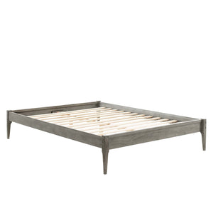 ModwayModway June Full Wood Platform Bed Frame MOD-6245 MOD-6245-GRY- BetterPatio.com