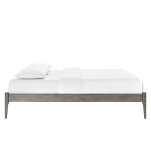 ModwayModway June Full Wood Platform Bed Frame MOD-6245 MOD-6245-GRY- BetterPatio.com