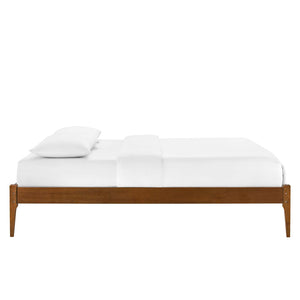 ModwayModway June Full Wood Platform Bed Frame MOD-6245 MOD-6245-WAL- BetterPatio.com