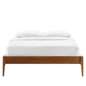 ModwayModway June Full Wood Platform Bed Frame MOD-6245 MOD-6245-WAL- BetterPatio.com