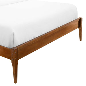 ModwayModway June Full Wood Platform Bed Frame MOD-6245 MOD-6245-WAL- BetterPatio.com