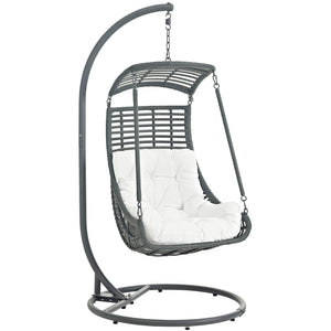 ModwayModway Jungle Outdoor Patio Swing Chair With Stand EEI-2274 EEI-2274-PER-SET- BetterPatio.com