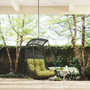 ModwayModway Jungle Outdoor Patio Swing Chair Without Stand EEI-2655 EEI-2655-ORA-SET- BetterPatio.com