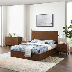 ModwayModway Kali 4-Piece Bedroom Set MOD-6298 MOD-6298-WAL-SET- BetterPatio.com