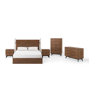 ModwayModway Kali 5-Piece Bedroom Set MOD-6419 MOD-6419-WAL-SET- BetterPatio.com