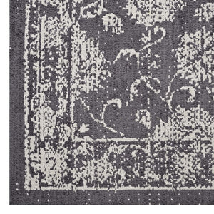 ModwayModway Kazia Distressed Floral Lattice 5x8 Area Rug R-1020-58 R-1020A-58- BetterPatio.com