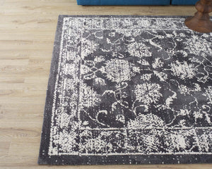 ModwayModway Kazia Distressed Floral Lattice 5x8 Area Rug R-1020-58 R-1020A-58- BetterPatio.com