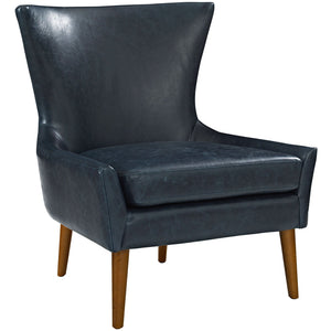 ModwayModway Keen Upholstered Vinyl Armchair EEI-2458 EEI-2458-BLU- BetterPatio.com