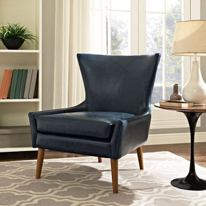 ModwayModway Keen Upholstered Vinyl Armchair EEI-2458 EEI-2458-BLU- BetterPatio.com