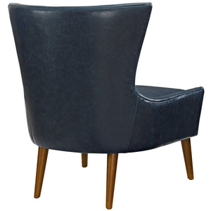 ModwayModway Keen Upholstered Vinyl Armchair EEI-2458 EEI-2458-BLU- BetterPatio.com