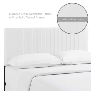 ModwayModway Keira Full / Queen Faux Leather Headboard MOD-6096 MOD-6096-WHI- BetterPatio.com