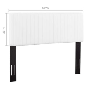 ModwayModway Keira Full / Queen Faux Leather Headboard MOD-6096 MOD-6096-WHI- BetterPatio.com