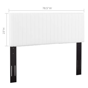 ModwayModway Keira King/California King Faux Leather Headboard MOD-6098 MOD-6098-WHI- BetterPatio.com