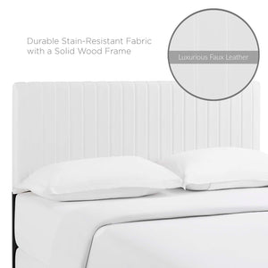 ModwayModway Keira King/California King Faux Leather Headboard MOD-6098 MOD-6098-WHI- BetterPatio.com