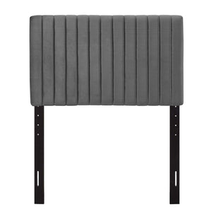 ModwayModway Keira Twin Performance Velvet Headboard MOD-6093 MOD-6093-GRY- BetterPatio.com