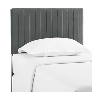 ModwayModway Keira Twin Performance Velvet Headboard MOD-6093 MOD-6093-GRY- BetterPatio.com